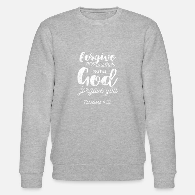Jesus Spruch bibelvers - Stanley/Stella Unisex Bio-Sweatshirt CHANGER  - Grau meliert