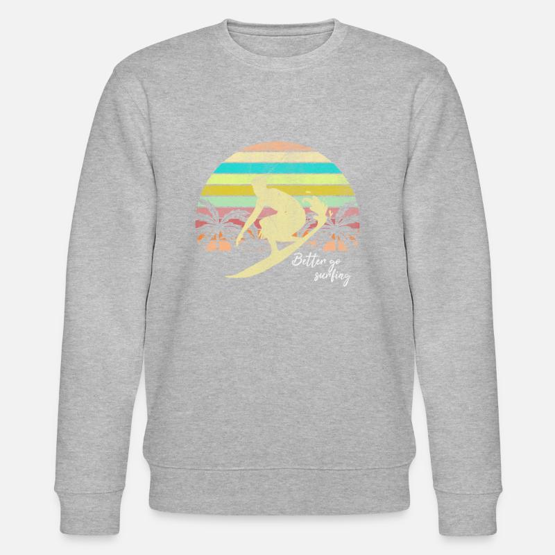surfeur - Sweat bio CHANGER Stanley/Stella Unisexe - gris chiné