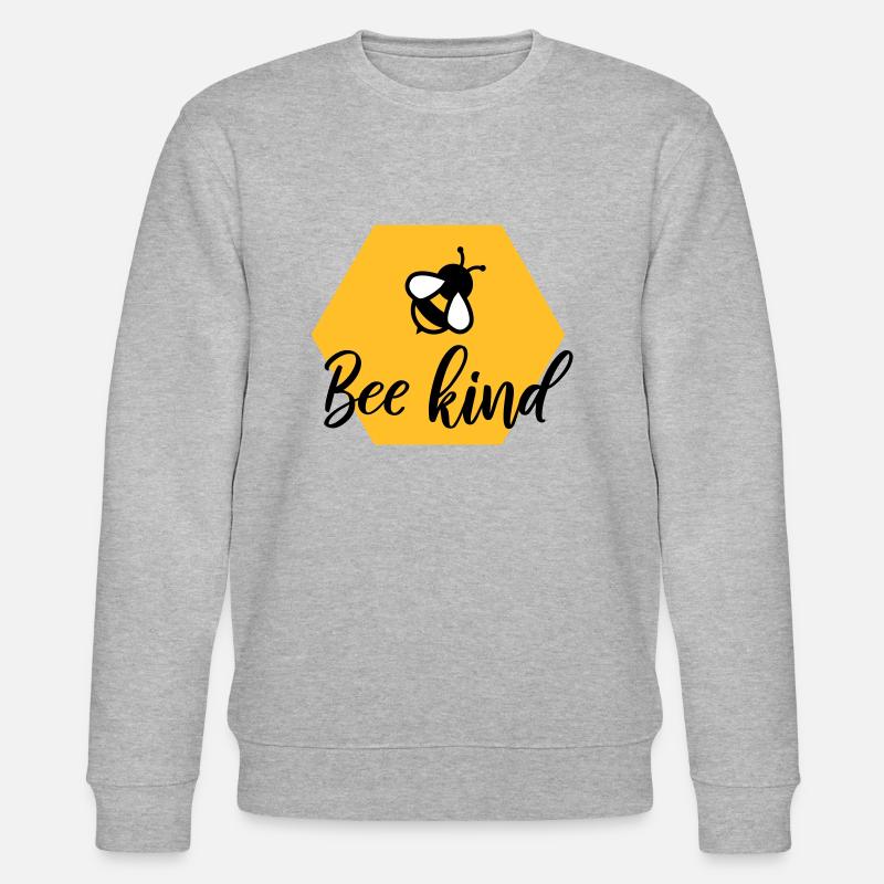 Bee kind - Stanley/Stella Unisex Bio-Sweatshirt CHANGER  - Grau meliert