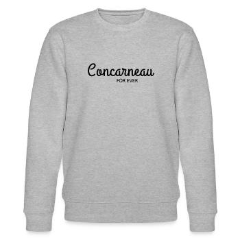 Bretagne - Concarneau für immer - Stanley/Stella Unisex Bio-Sweatshirt CHANGER  - Grau meliert - Vorne - Nik (191cm) & Marisol (170cm)