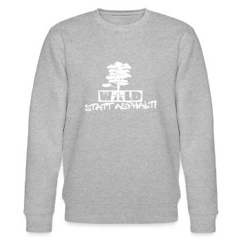 Wald statt Asphalt! - Stanley/Stella Unisex Bio-Sweatshirt CHANGER  - Grau meliert - Vorne - Nik (191cm) & Marisol (170cm)