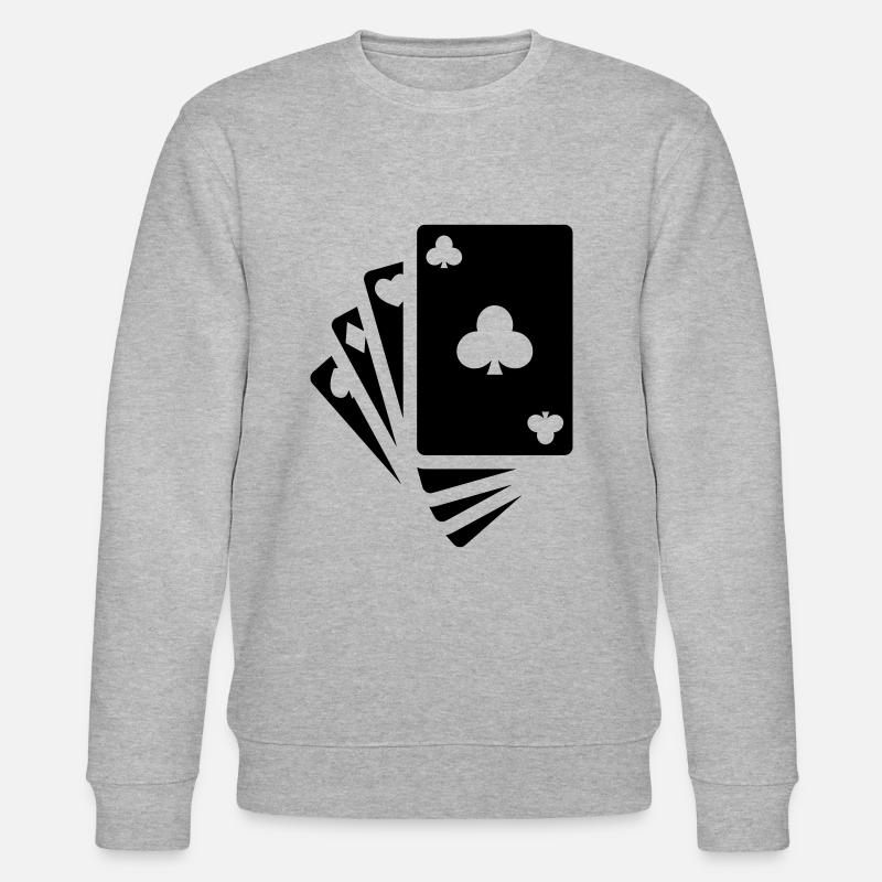 Map Icon Icon - Stanley/Stella CHANGER Unisex Organic Sweatshirt - heather grey
