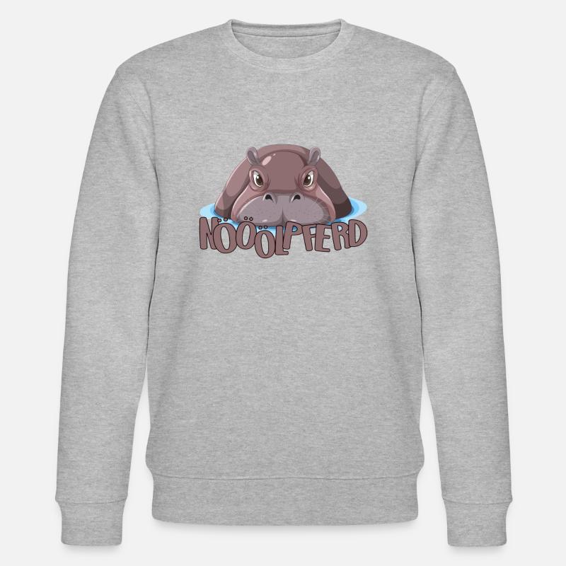 Nööölpferd - Stanley/Stella Unisex Bio-Sweatshirt CHANGER  - Grau meliert