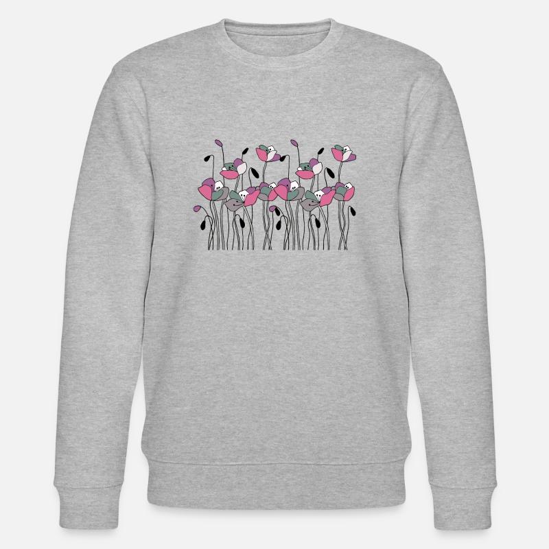 Fleur - Sweat bio CHANGER Stanley/Stella Unisexe - gris chiné