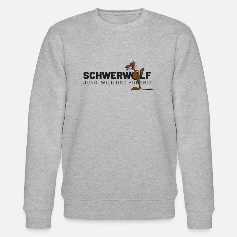 Schwerwolf - Stanley/Stella Unisex Bio-Sweatshirt CHANGER  - Grau meliert