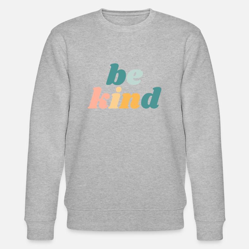 Sei freundlich - Christian - Stanley/Stella Unisex Bio-Sweatshirt CHANGER  - Grau meliert