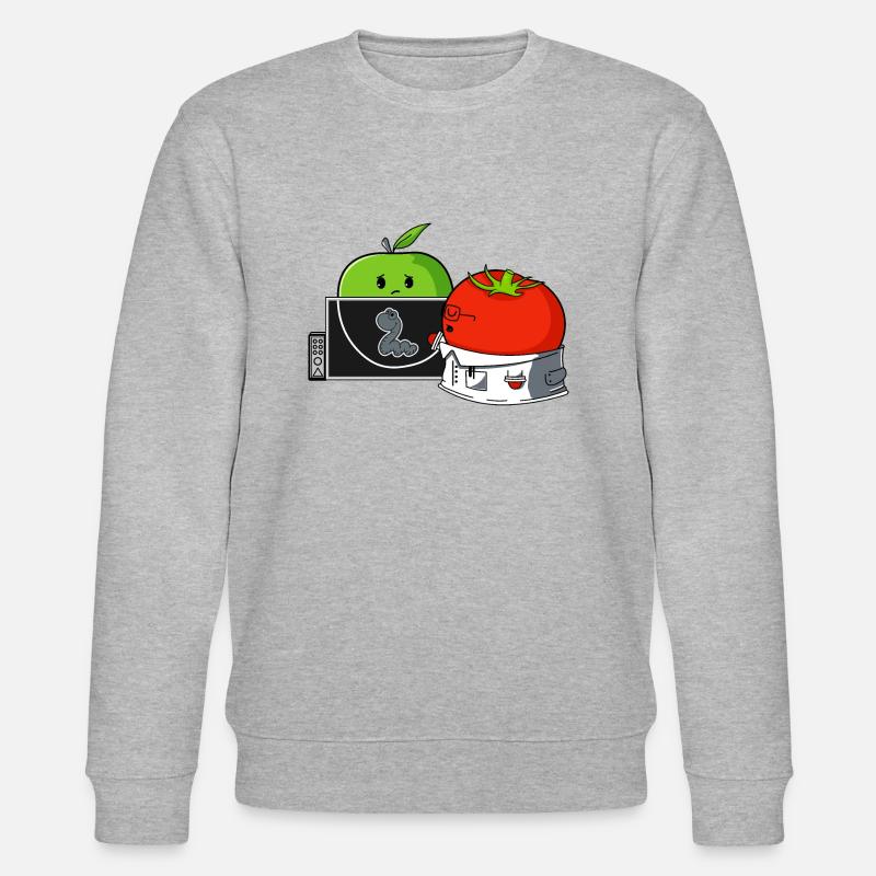 Tomaten heilen apfel - Stanley/Stella Unisex Bio-Sweatshirt CHANGER  - Grau meliert