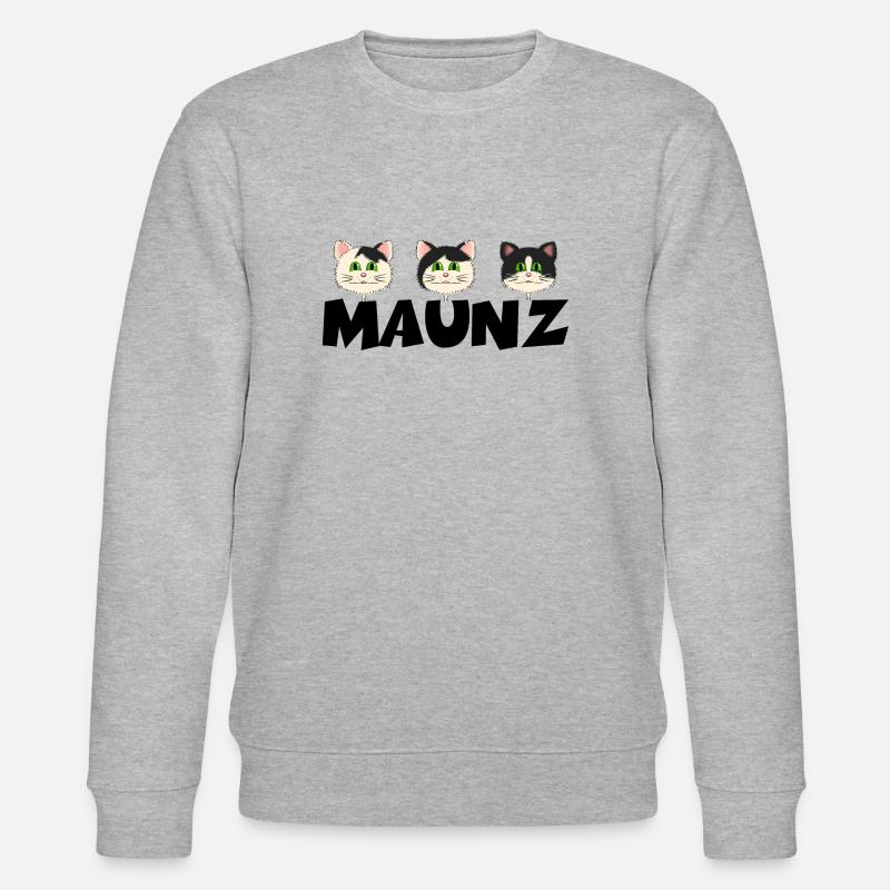 Katzen3 1 - Stanley/Stella Unisex Bio-Sweatshirt CHANGER - Grau meliert