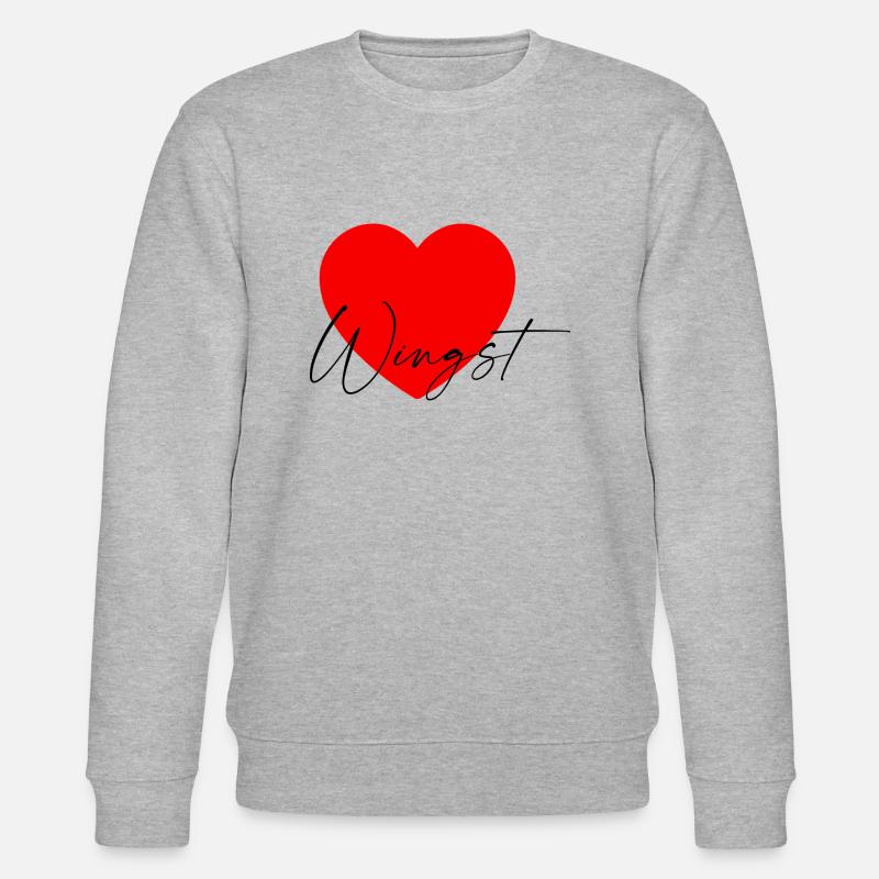 i Love Wingst - Stanley/Stella Unisex Bio-Sweatshirt CHANGER  - Grau meliert