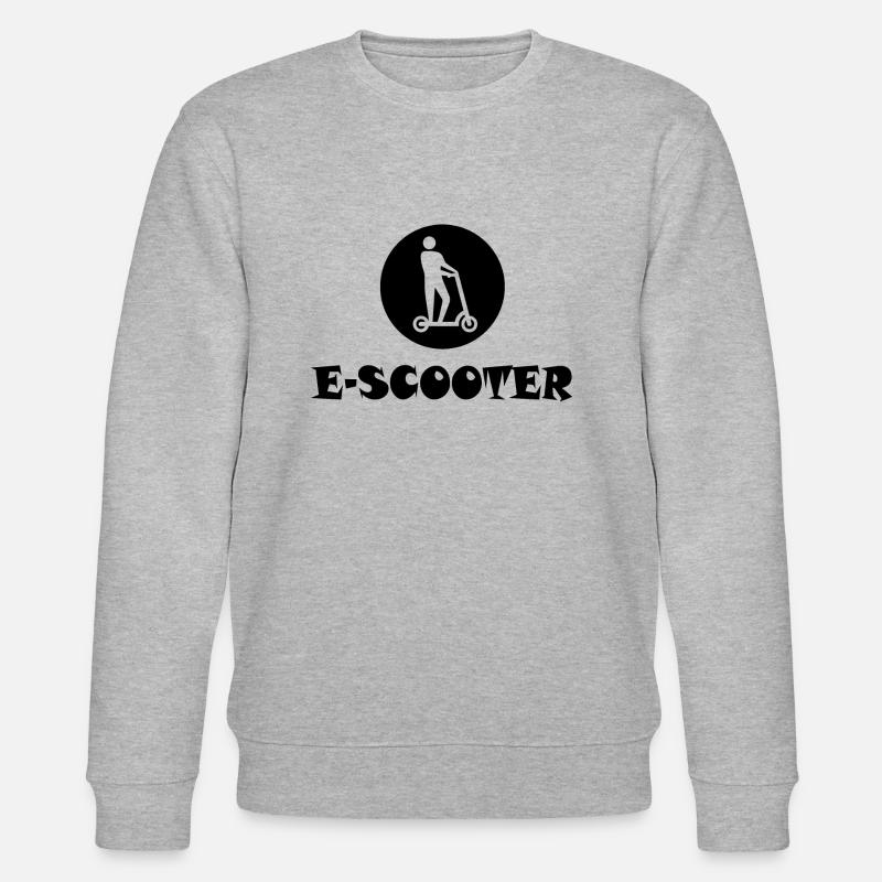 E-Scooter E-Roller Scooter - Stanley/Stella Unisex Bio-Sweatshirt CHANGER  - Grau meliert