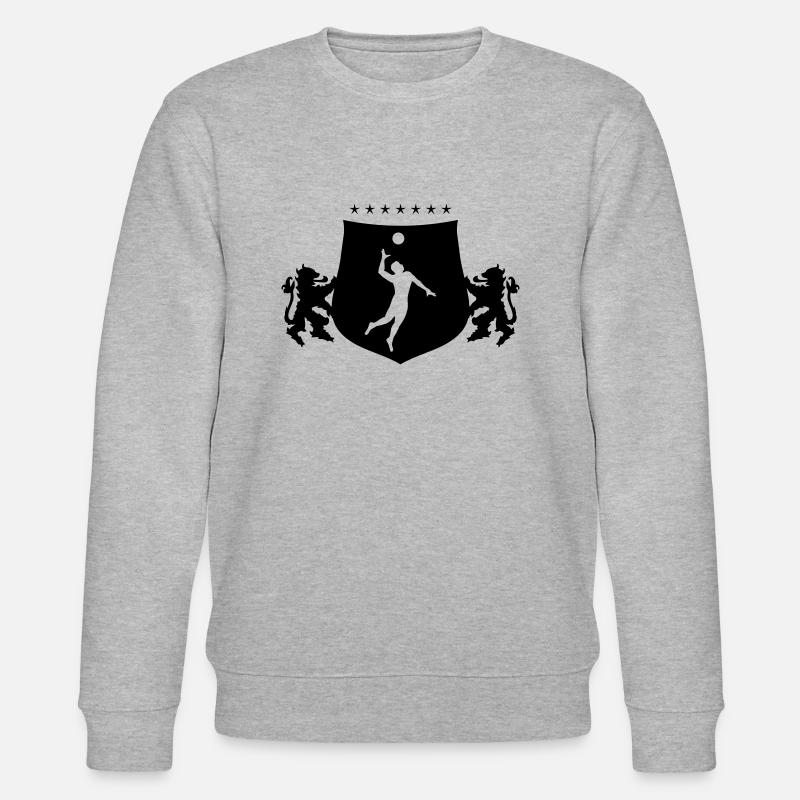 Handball Wappen - Stanley/Stella Unisex Bio-Sweatshirt CHANGER  - Grau meliert