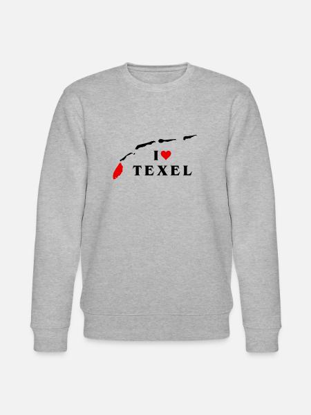 I Love Texel - Stanley/Stella CHANGER Unisex Organic Sweatshirt - heather grey