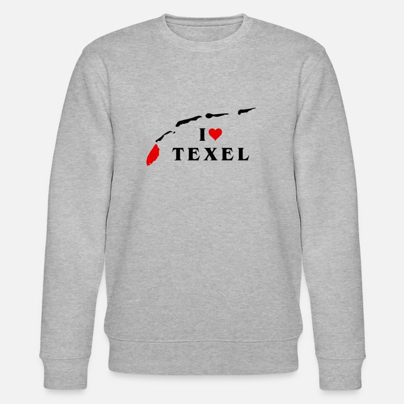 J’aime Texel - Sweat bio CHANGER Stanley/Stella Unisexe - gris chiné