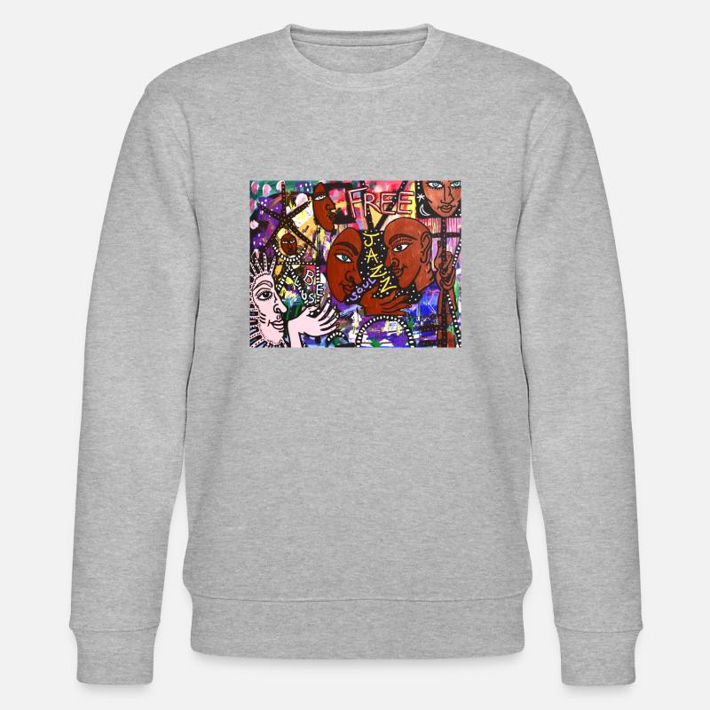 Freier Jazz - Stanley/Stella Unisex Bio-Sweatshirt CHANGER  - Grau meliert