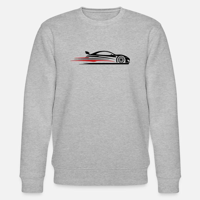 Voiture de course Turbo - Sweat bio CHANGER Stanley/Stella Unisexe - gris chiné