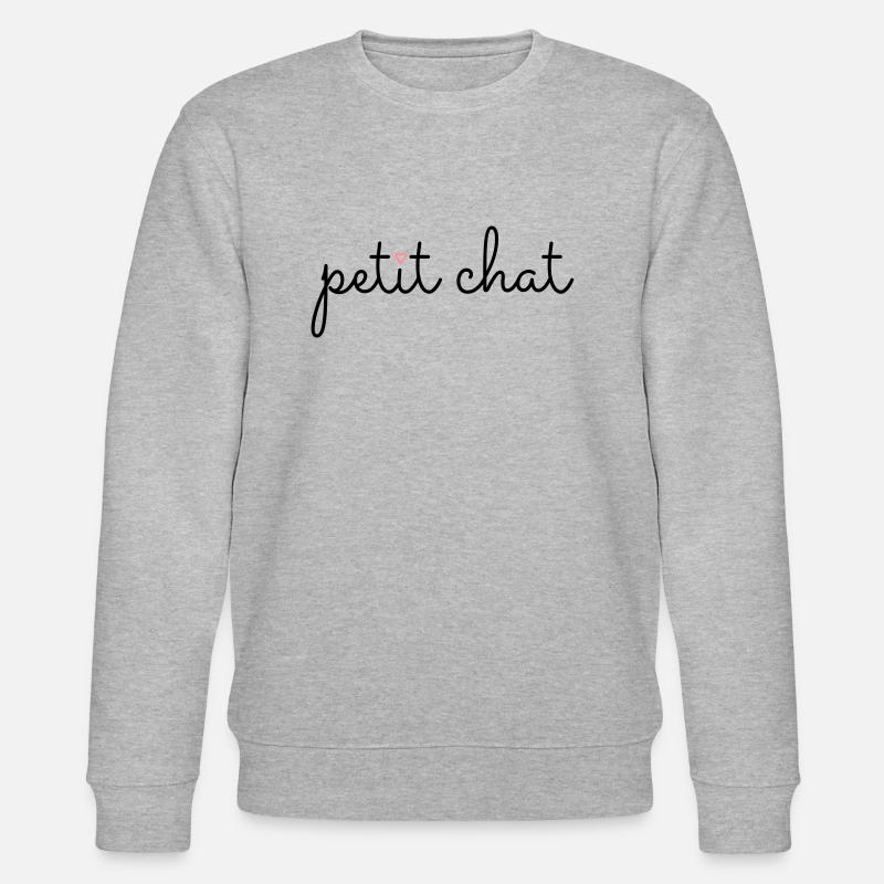 « Petit chat » – Le petit chat - Sweat bio CHANGER Stanley/Stella Unisexe - gris chiné