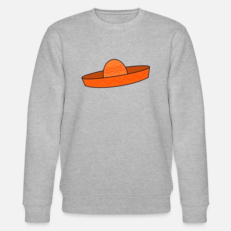 Amigo Hut / SombreroGeschenkidee - Stanley/Stella Unisex Bio-Sweatshirt CHANGER - Grau meliert