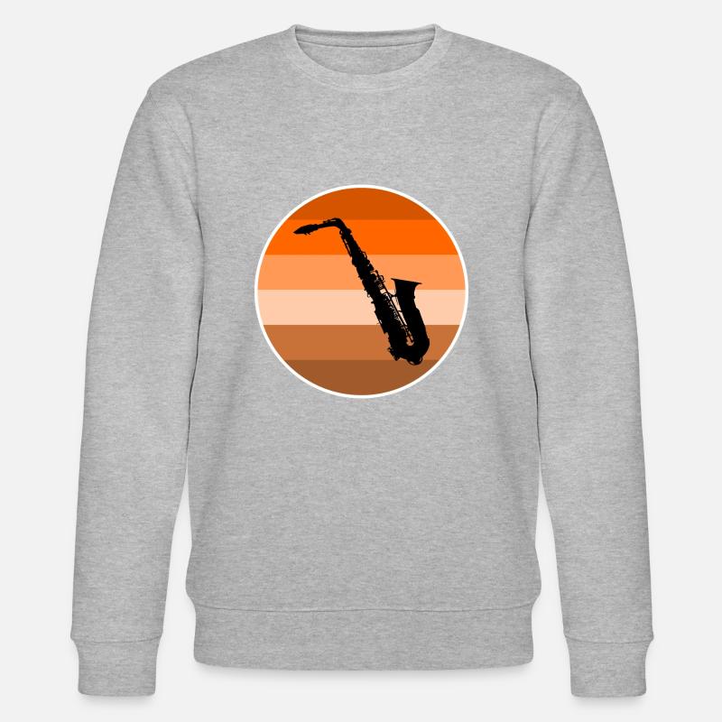 saxophone - Sweat bio CHANGER Stanley/Stella Unisexe - gris chiné