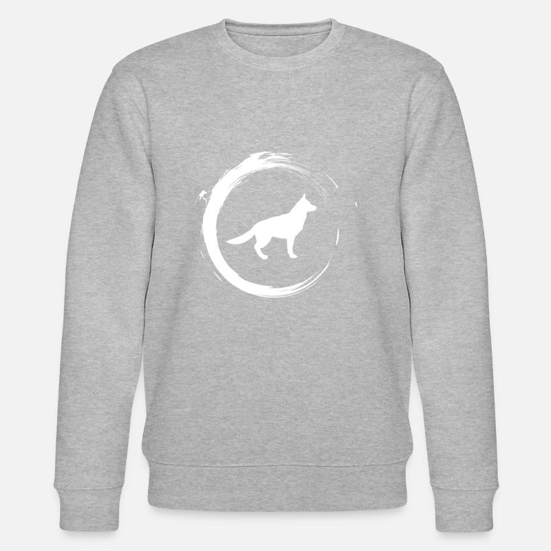 Schäferhund - Stanley/Stella Unisex Bio-Sweatshirt CHANGER  - Grau meliert