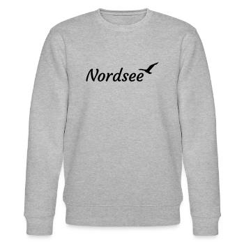 Mer du Nord - Sweat bio CHANGER Stanley/Stella Unisexe - gris chiné - Devant - Nik (191cm) & Marisol (170cm)