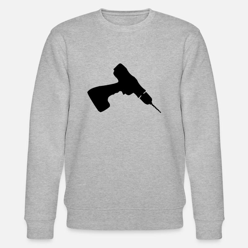 Cordless Drill - Stanley/Stella CHANGER Unisex Organic Sweatshirt - heather grey