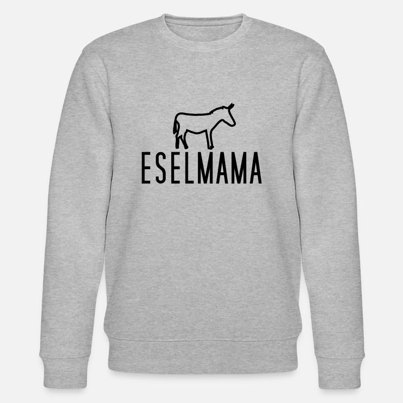 eselmama - Stanley/Stella Unisex Bio-Sweatshirt CHANGER  - Grau meliert