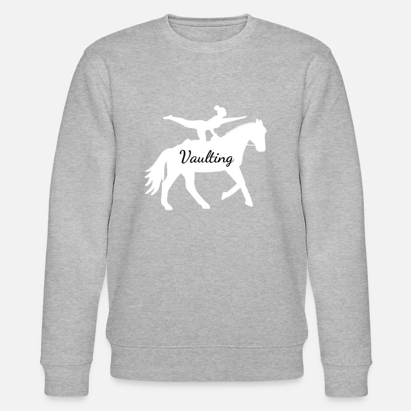 Voltige - Cheval - Equestre - Volti - Sweat bio CHANGER Stanley/Stella Unisexe - gris chiné