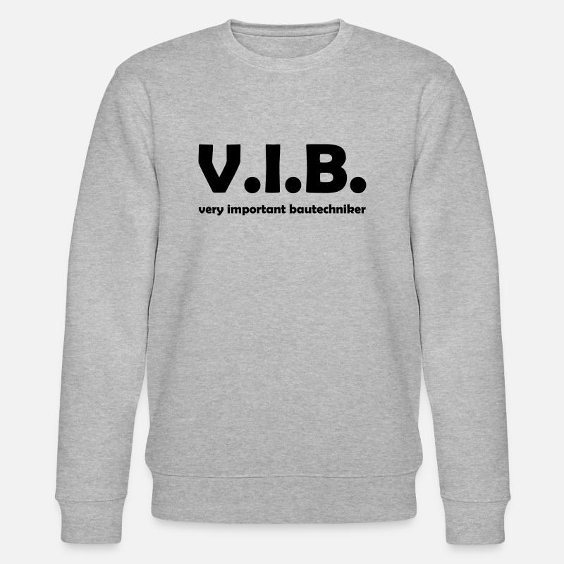 Very Important Bautechniker - Stanley/Stella Unisex Bio-Sweatshirt CHANGER - Grau meliert