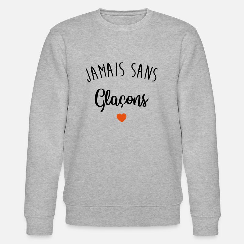 Niemals ohne Eiswürfel - Stanley/Stella Unisex Bio-Sweatshirt CHANGER  - Grau meliert