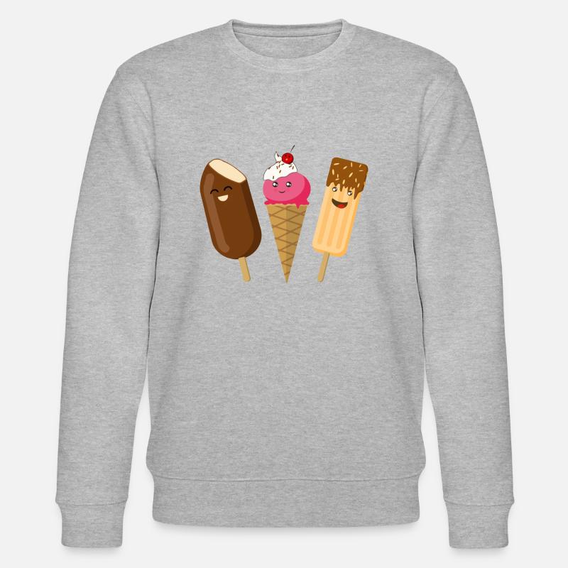 Eis dreierlei - Stanley/Stella Unisex Bio-Sweatshirt CHANGER  - Grau meliert