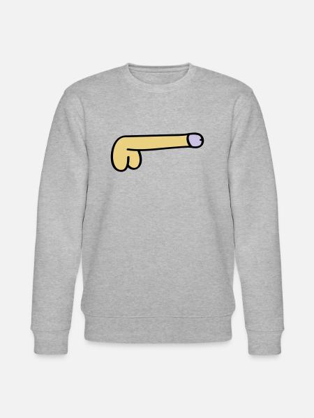 symbol dick - Stanley/Stella CHANGER Unisex Organic Sweatshirt - heather grey