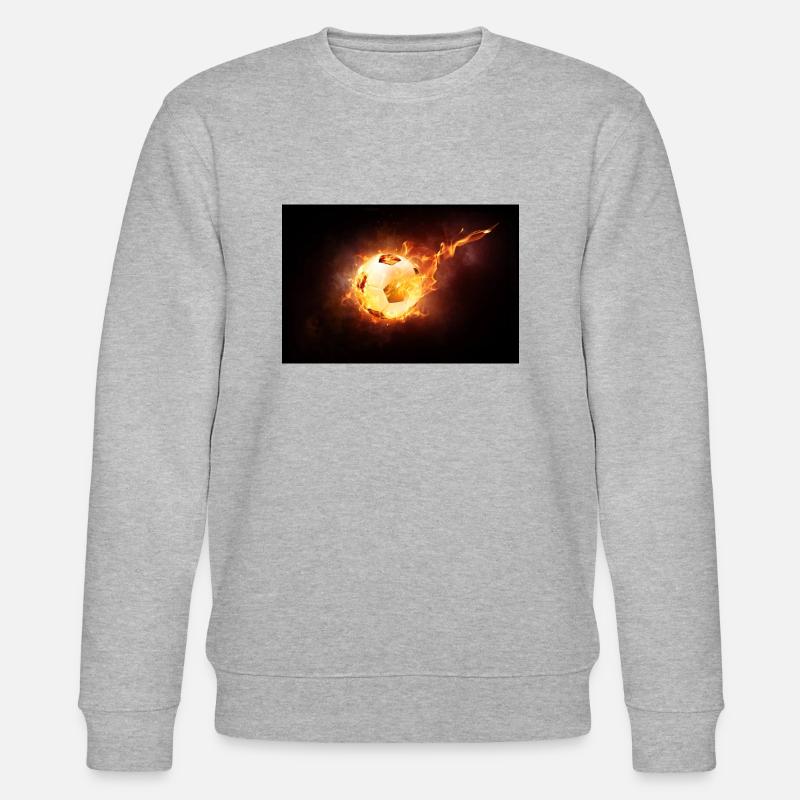 Feuer Ball - Stanley/Stella Unisex Bio-Sweatshirt CHANGER  - Grau meliert