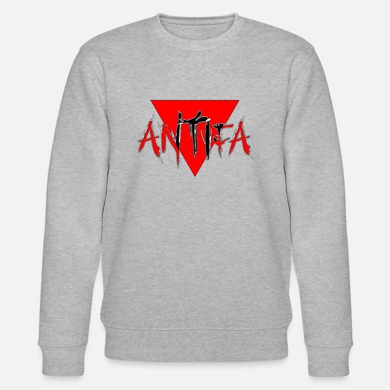 Antifa - Stanley/Stella Unisex Bio-Sweatshirt CHANGER  - Grau meliert