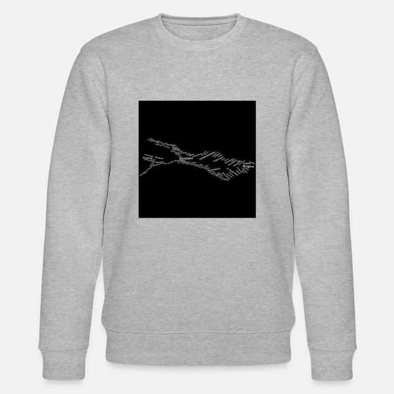 Bodensee | Städtenamen | Schwarz² - Stanley/Stella Unisex Bio-Sweatshirt CHANGER  - Grau meliert