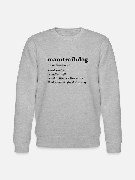 Man Trail Dog - Stanley/Stella Unisex Bio-Sweatshirt CHANGER  - Grau meliert