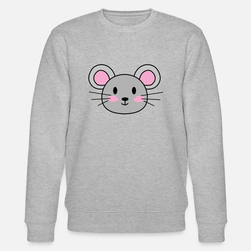 Maus - Stanley/Stella Unisex Bio-Sweatshirt CHANGER  - Grau meliert