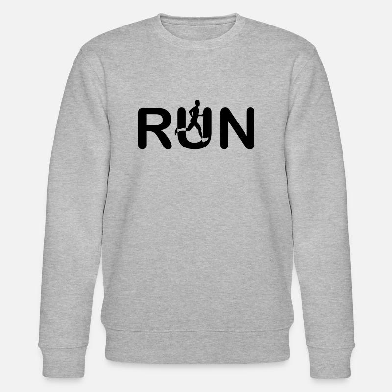 Marathon Running Run jogging - Stanley/Stella Unisex Bio-Sweatshirt CHANGER  - Grau meliert