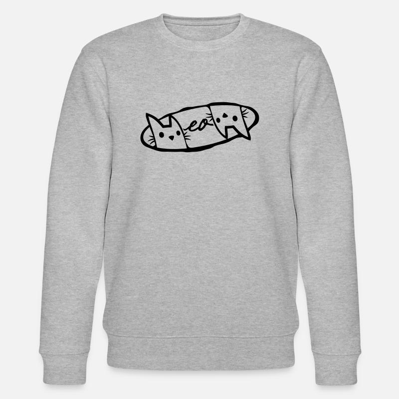 Logo Meow 2 chats - Sweat bio CHANGER Stanley/Stella Unisexe - gris chiné