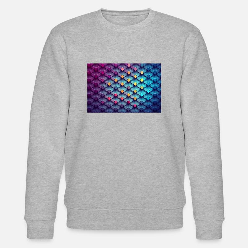 Abstract pattern - Stanley/Stella CHANGER Unisex Organic Sweatshirt - heather grey