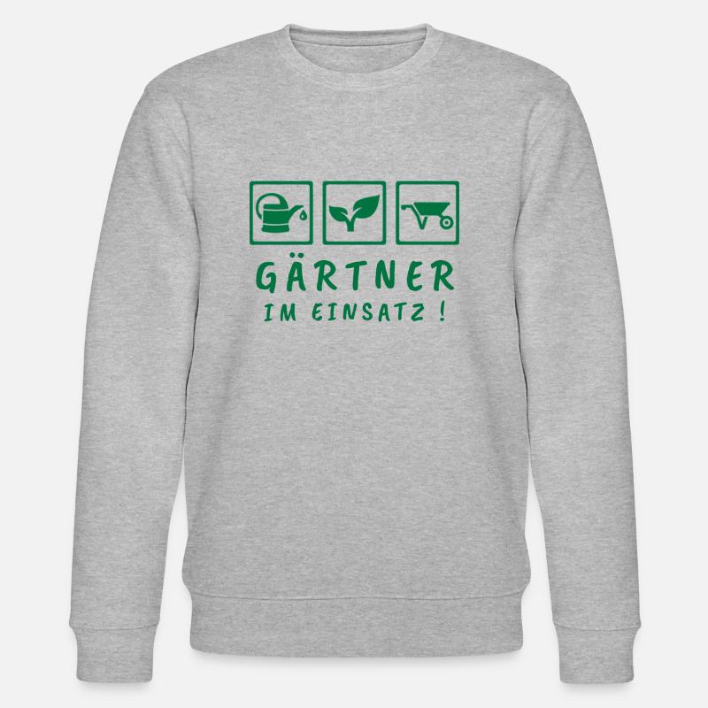 Gärtner im Einsatz - Stanley/Stella Unisex Bio-Sweatshirt CHANGER  - Grau meliert