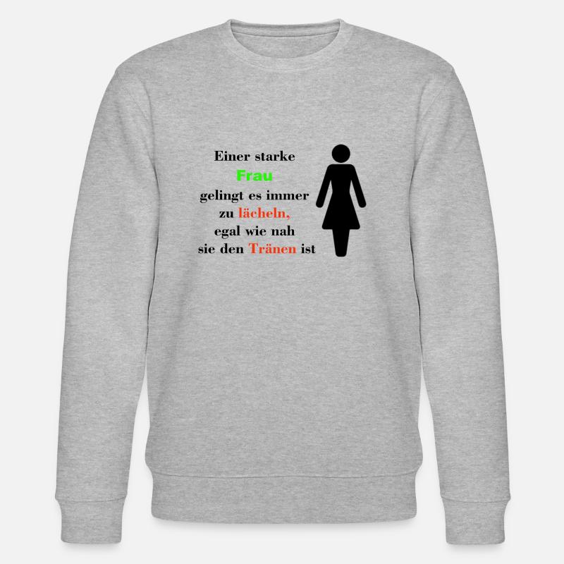 Frauen Spruch - Stanley/Stella Unisex Bio-Sweatshirt CHANGER  - Grau meliert