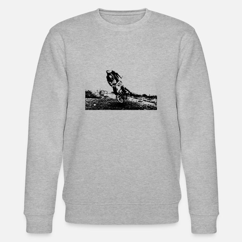bmx bicross race old school - Sweat bio CHANGER Stanley/Stella Unisexe - gris chiné