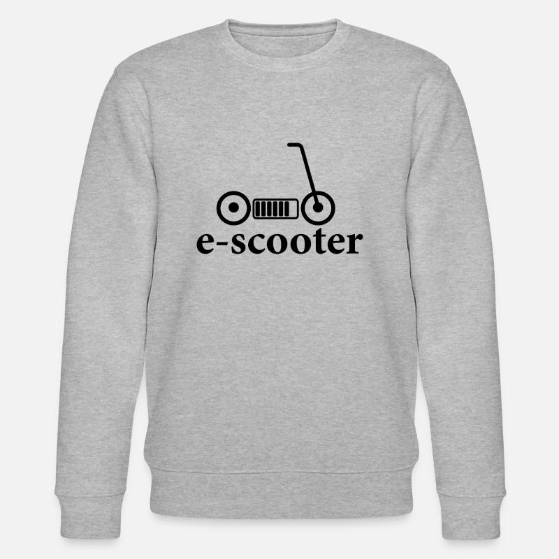 E-Scooter E-Roller Scooter - Stanley/Stella Unisex Bio-Sweatshirt CHANGER  - Grau meliert