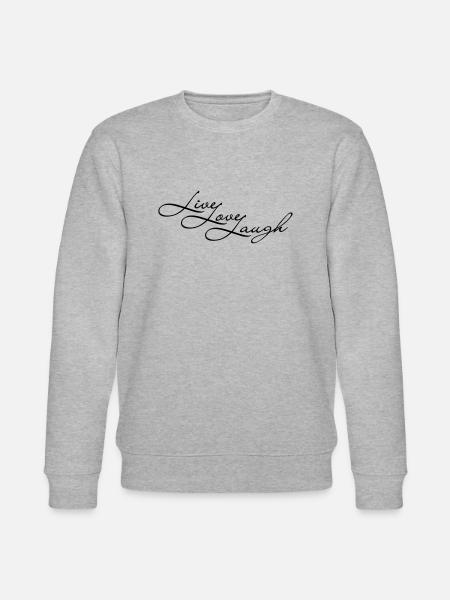 Live Laugh Love - Stanley/Stella Unisex Bio-Sweatshirt CHANGER - Grau meliert