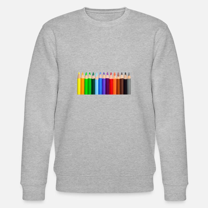 Bunte Stifte - Stanley/Stella Unisex Bio-Sweatshirt CHANGER  - Grau meliert