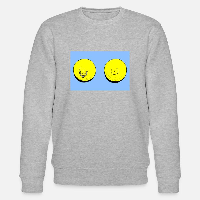 zitrone hellblau - Stanley/Stella Unisex Bio-Sweatshirt CHANGER  - Grau meliert