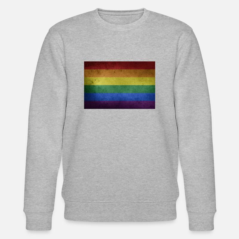 Drapeau pride - Sweat bio CHANGER Stanley/Stella Unisexe - gris chiné