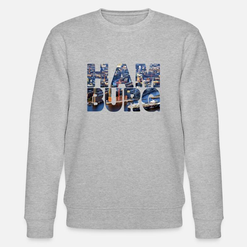 Hamburg Elphi - Stanley/Stella Unisex Bio-Sweatshirt CHANGER  - Grau meliert