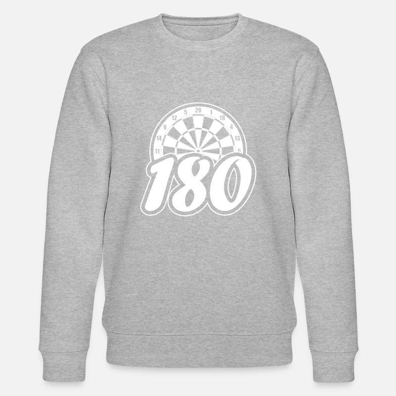 180 darts dartboard - Stanley/Stella CHANGER Unisex Organic Sweatshirt - heather grey