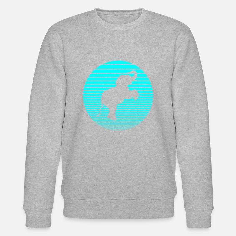 Elefant - Stanley/Stella Unisex Bio-Sweatshirt CHANGER  - Grau meliert